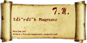 Török Magnusz névjegykártya